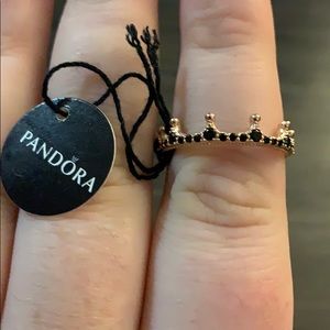 COPY - Pandora black crown ring